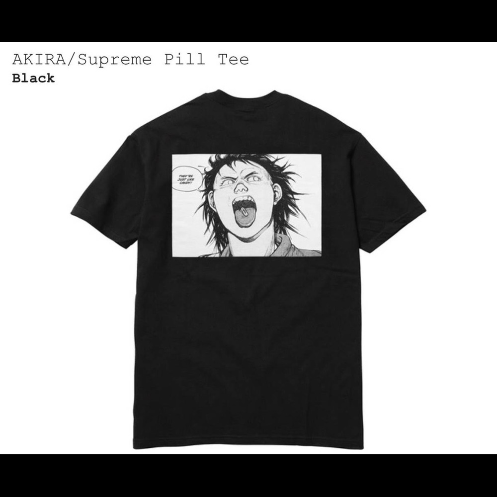 [SOLD] Supreme AKIRA Pill Black Tee: FW17 - Picture 4 of 4